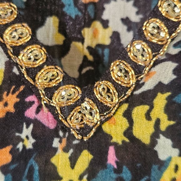 Free People Gardenia Tunic Top XS Cottagecore Boho Fall Layers Bohemian Blouse - Picture 6 of 9